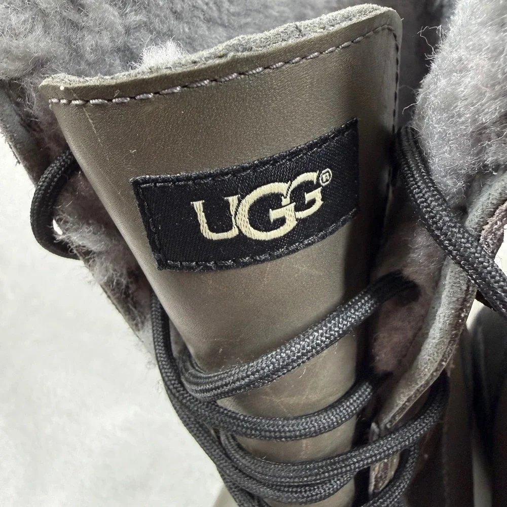 UGG Butte Mens Stout Waterproof Leather Snow Boots‎ 5521 Vibram Sole Size 13